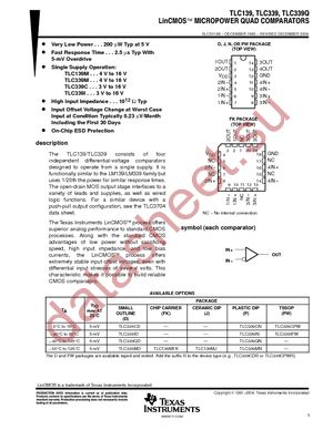 TLC339CD datasheet  